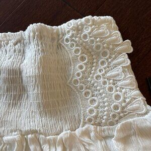 Forever 21 white tiered skirt